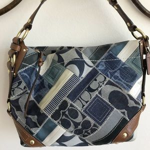 Coach multi fabric bag